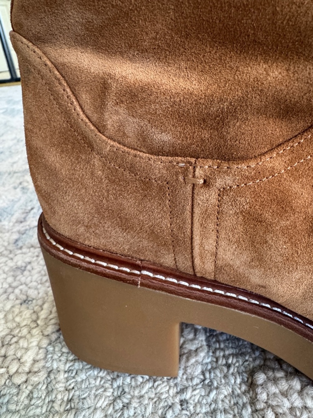 VINCE Redding Suede Shearling Ankle Boots 9.5/10* - Picture 3 of 8